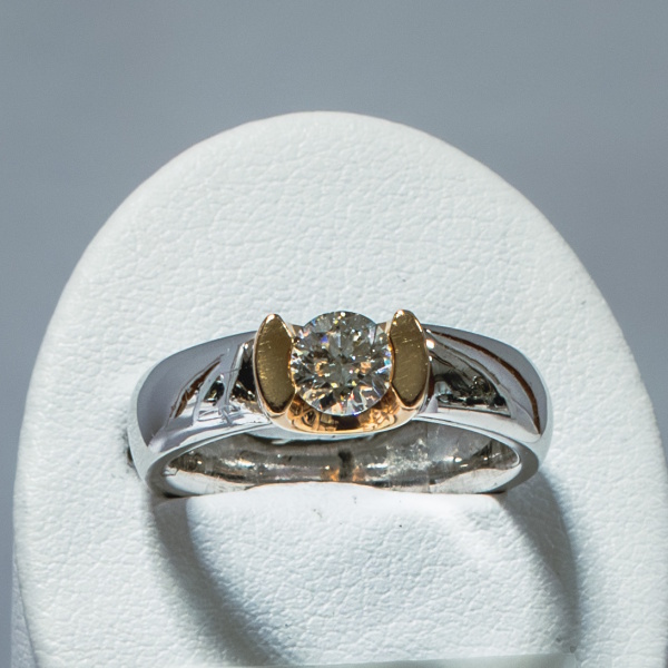 Synthetic diamond ring